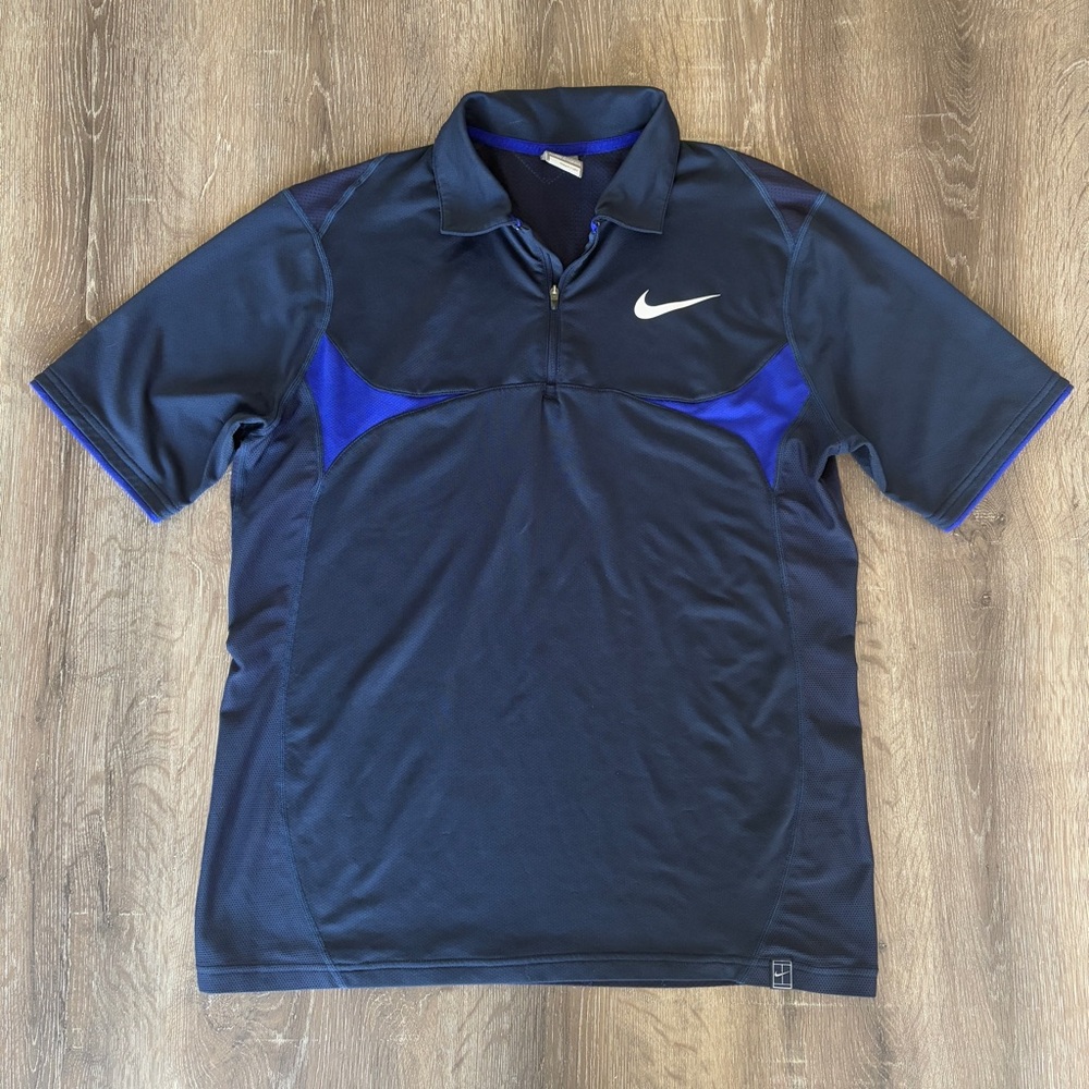 Nike Vintage Navy Polo Shirt